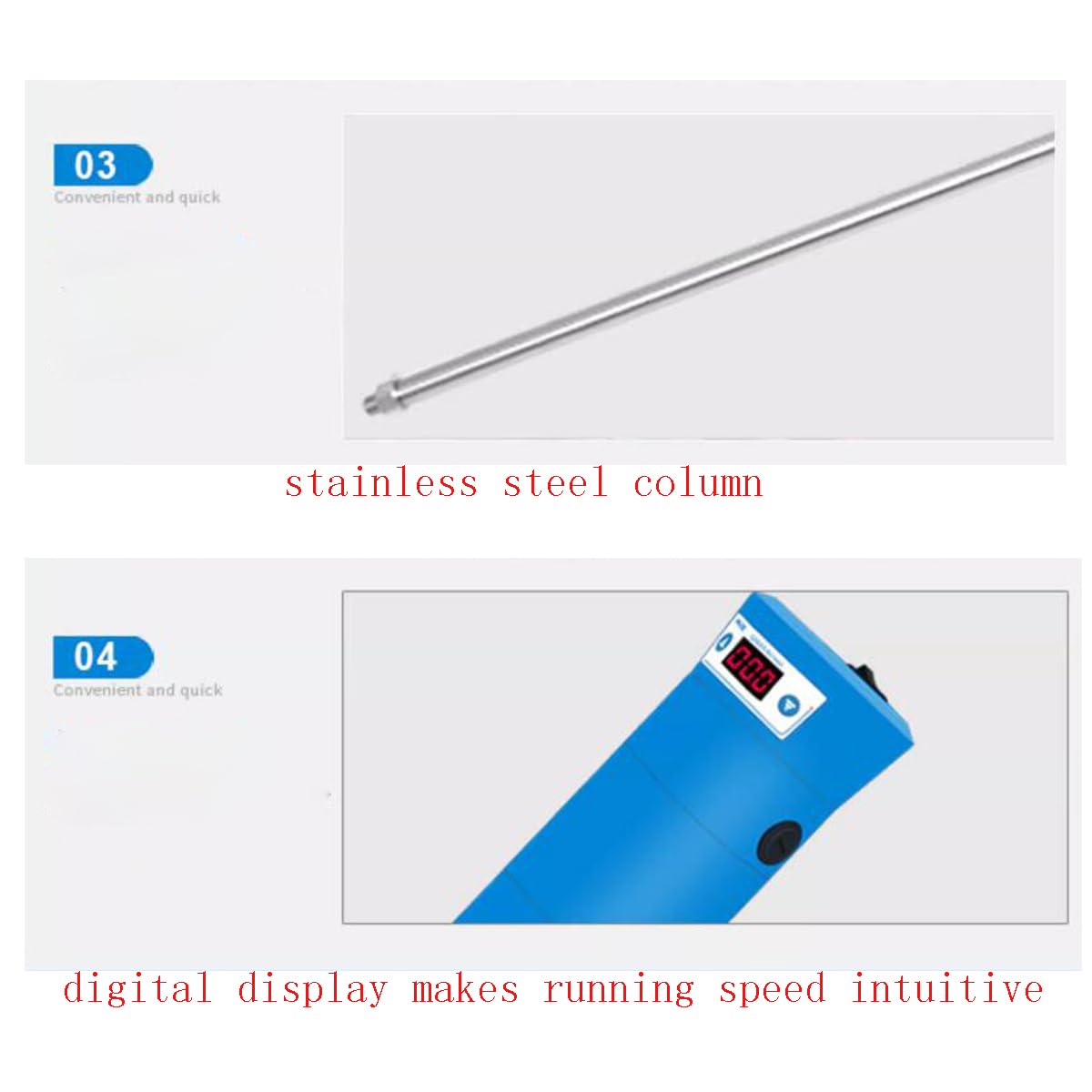 Lab High Speed Homogenizer, DEJUN 300-18000rpm High Shear Emulsifier Disperser Mixer Laboratory Emulsifying Stirring Machine with 18G and 36G Working Heads