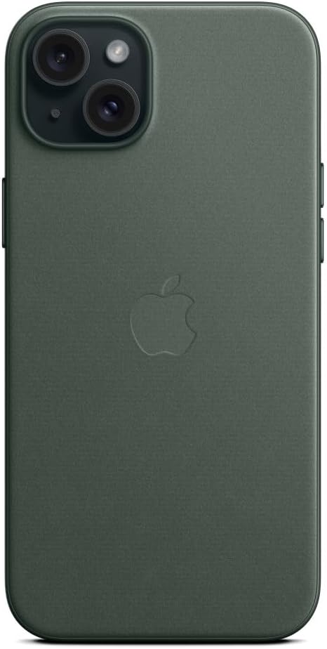 Apple 15 MT4F3ZM/A iPhone Plus FineWoven Case with MagSafe - Evergreen