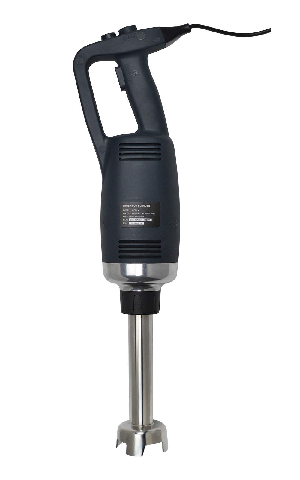 Li Bai 10 in Heavy Duty Immersion Blender Handheld Kitchen, Hand Blenders for Kitchen, Commercial Mixer Electric, 750W Detachable Shaft Adjustable Variable Speed, Emulsifier Blender Handheld