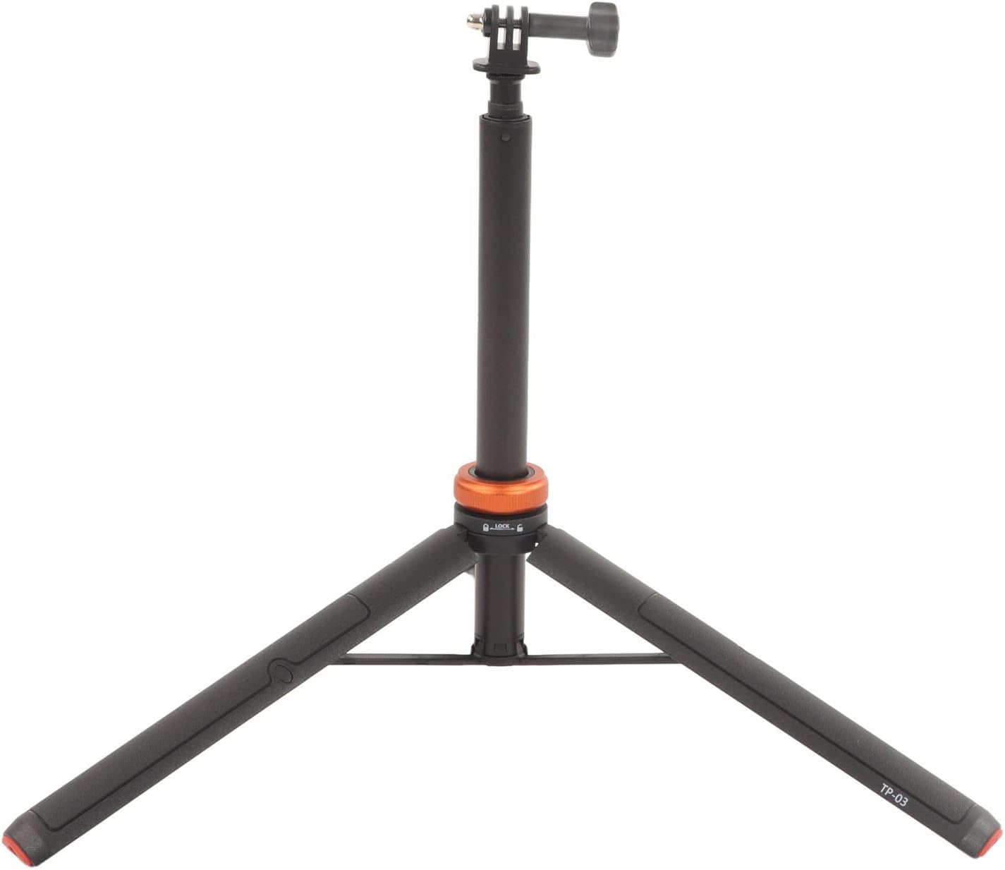 EVTSCAN Multifunctional Action Camera Stand with Adapter Retractable Tripod Foldable Selfie Stick