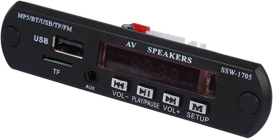Zopsc MP5 Set-top Player Bluetooth SSD Stereowith LED/FM Radio/Remote Control, Support TF Card, AUX Input, USB Devices