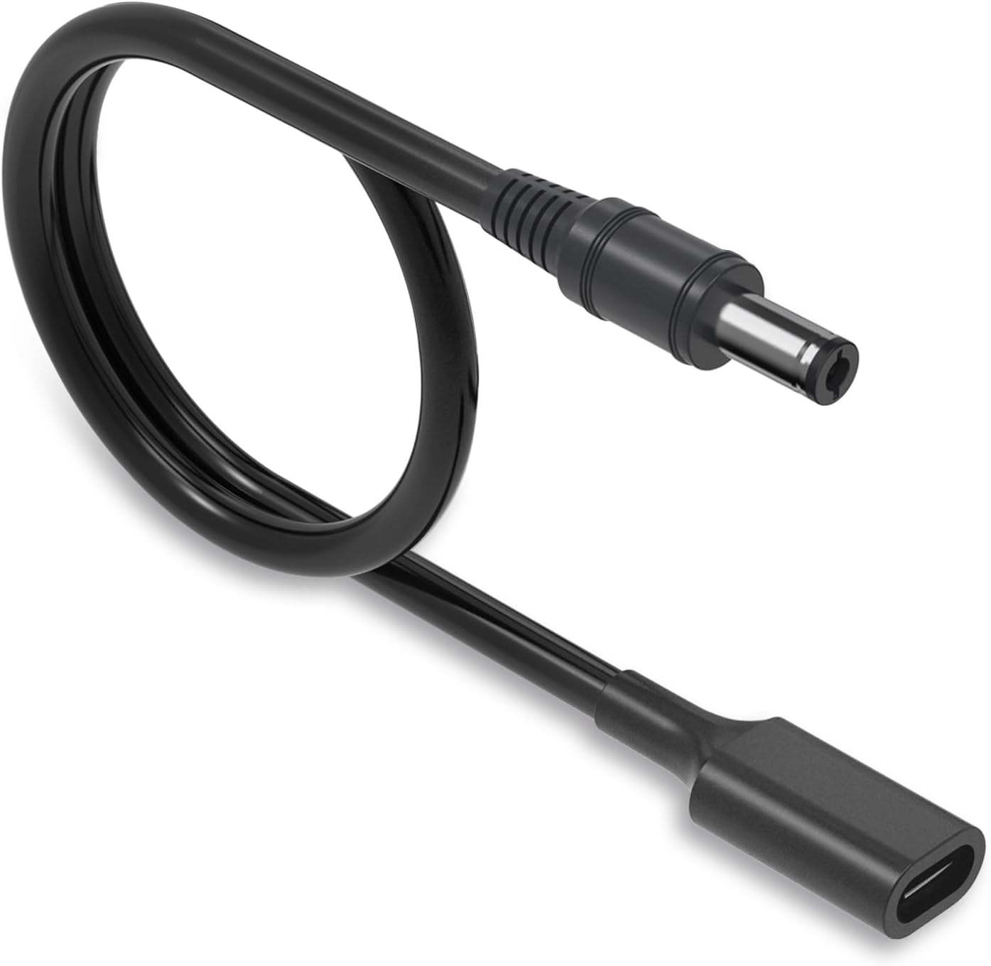 Varbmt 3.28Ft 5.5mm 2.1mm 1Pack USB C to DC Adapter Cable, Type C USB-C Female Input to DC x Power PD Charge Cable Made