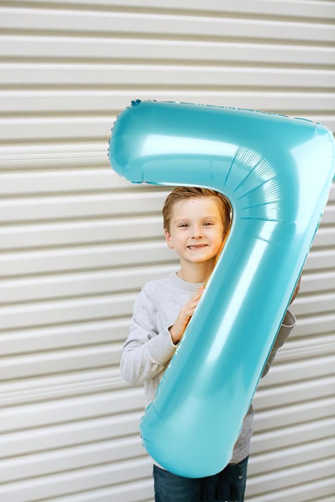 Pastel Blue 40-Inch Number 9 Balloon by [Brand Name] - Perfect for Birthdays, Weddings & Graduations
