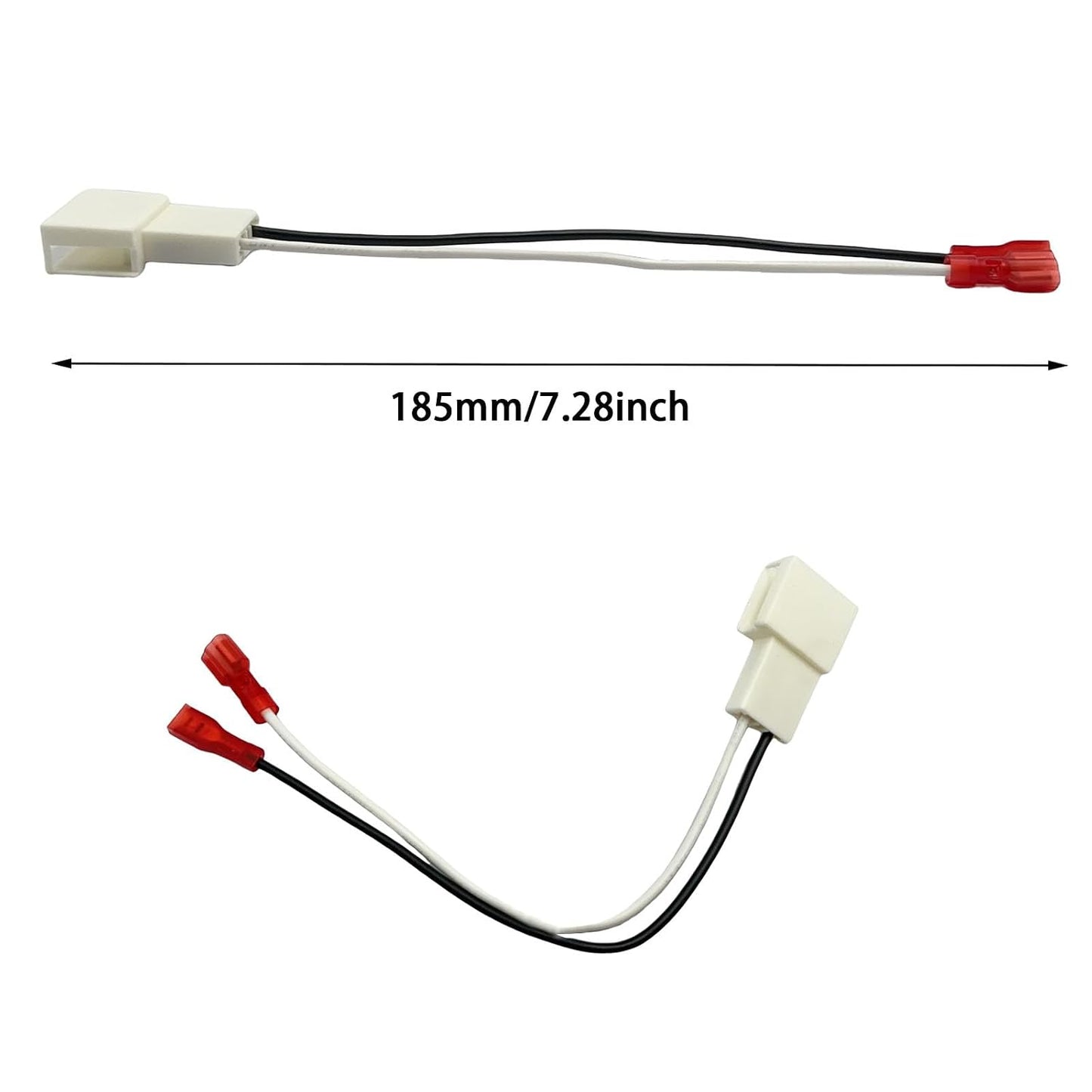 Bstenky 4PCS #72-8104 Car Front and Rear Door Stereo Radio Speaker Wiring Harness Adapter Connector Plug Compatiable