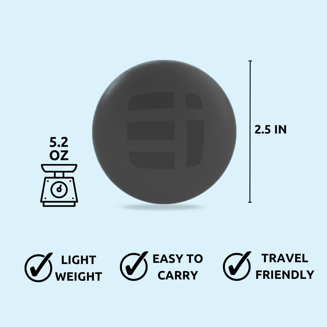 Massage Lacrosse Ball for Deep Tissue Relief - Trigger Point Therapy Ball for Plantar Fasciitis, Myofascial Release for Back, Shoulder, Foot - Massage Ball Roller - 1 Pack (Night Black)