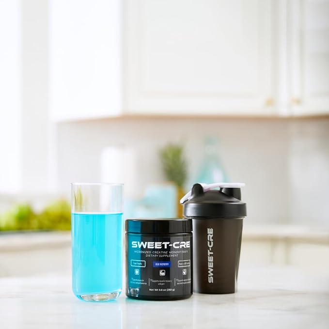 Creatine Monohydrate – 5g Creatine Monohydrate Powder – Advanced Creatine for Women and Men – Bulk Supplements Creatine – Delicious Fruit Punch Flavor – 10oz (40 Servings, Blue Raspberry)