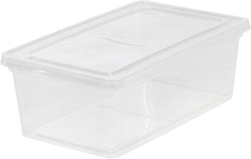 IRIS USA 7 Qt. Storage Bins - Durable, Stackable Organizers | 12 Pack for Home & Office