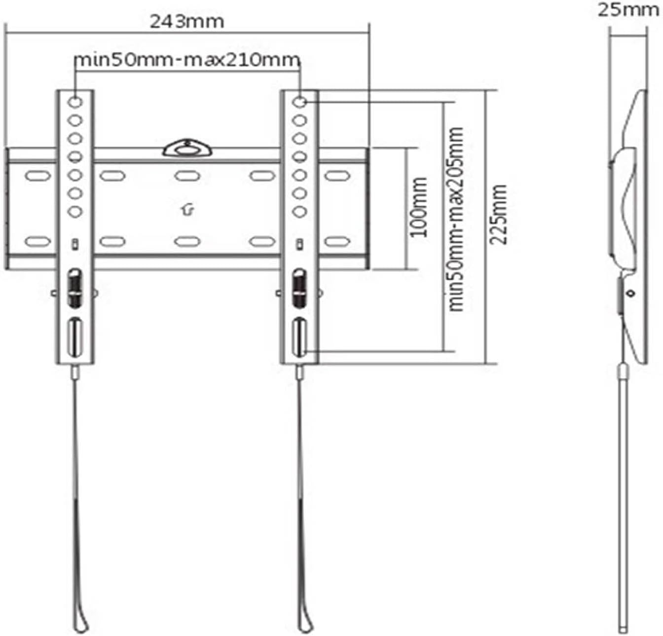 Gembird WM-42F-01 30kg 42" 23" TV Stand