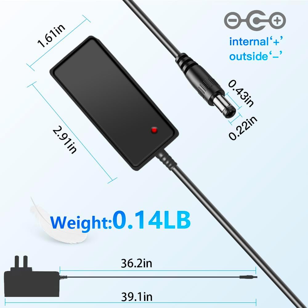 MTDZKJG 3V 1A 100-240V 3Volt 3W 1000mA 500mA 5.5mmx 2.5mm/2.1mm DC Power Supply AC Adapter AC to DC Power Cord
