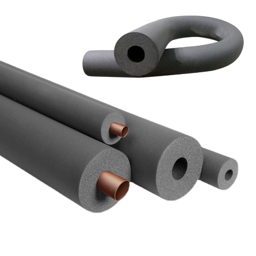 Pipe Insulation Foam Tube 1 inch,Foam Tubing1 for Pipeline,Guitar Rack , Utensils,and Roof Rack, etc (1" ID X 1-23/32"OD-6Ft)