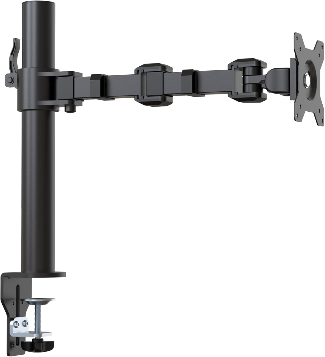Amazon Basics 13-30" Single Computer Monitor Stand with Cable Management, Height Adjustable VESA Desk Arm Mount, Fully