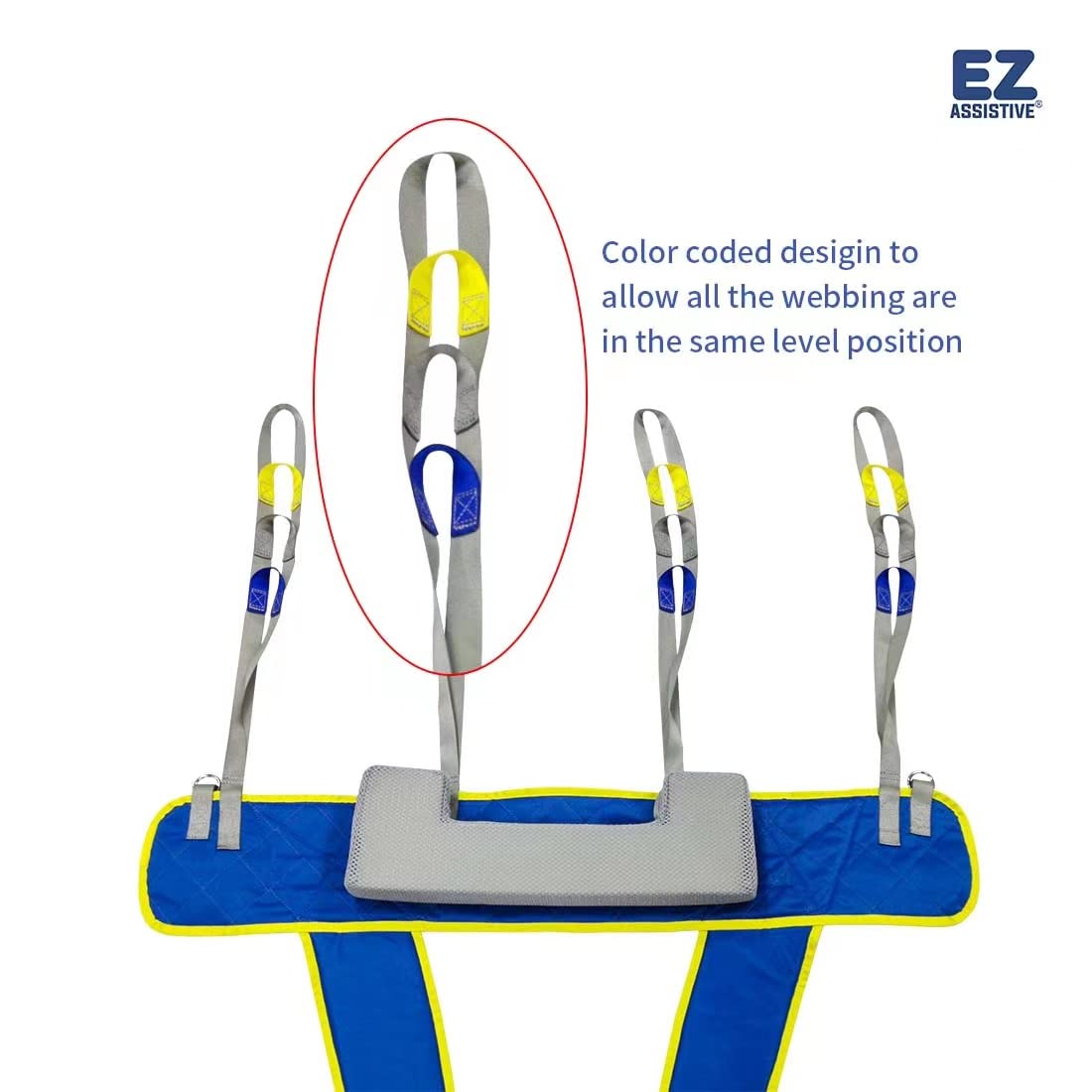 EZ Assistive Ambulating Walk Sling for Patient Standing and Walking Training & Patient Lift Aid or Walking Aids Reusable and Washable (Extra Large)