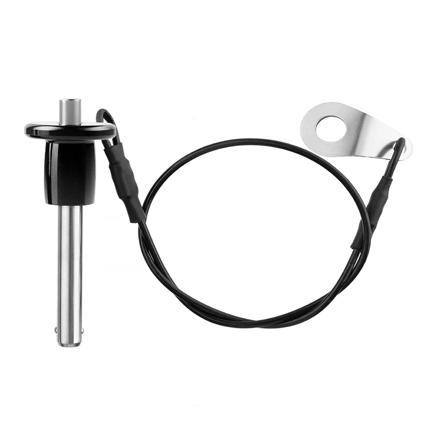 ZOWZEA 304 Stainless Steel Quick Release Pin 0.24 Inch(6mm) Diameter Ball Locking Pin with Push Button Lanyard Cable Usable Length 0.98"(25mm)