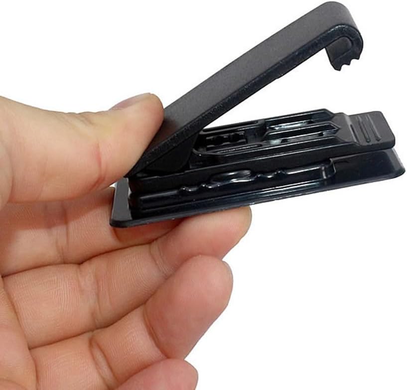 Ranyi 2 Pack 360 Cassette MP3 MP4 Microcassette Universal Rotation Belt Clip for Portable Players Recorders/