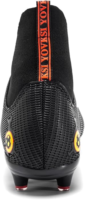 Men's High Tops Soccer Shoes,Lace-Up Athletic Football Cleats Lightweight Indoor/Outdoor TF AG Turf Training Soccer Cleats Sneaker