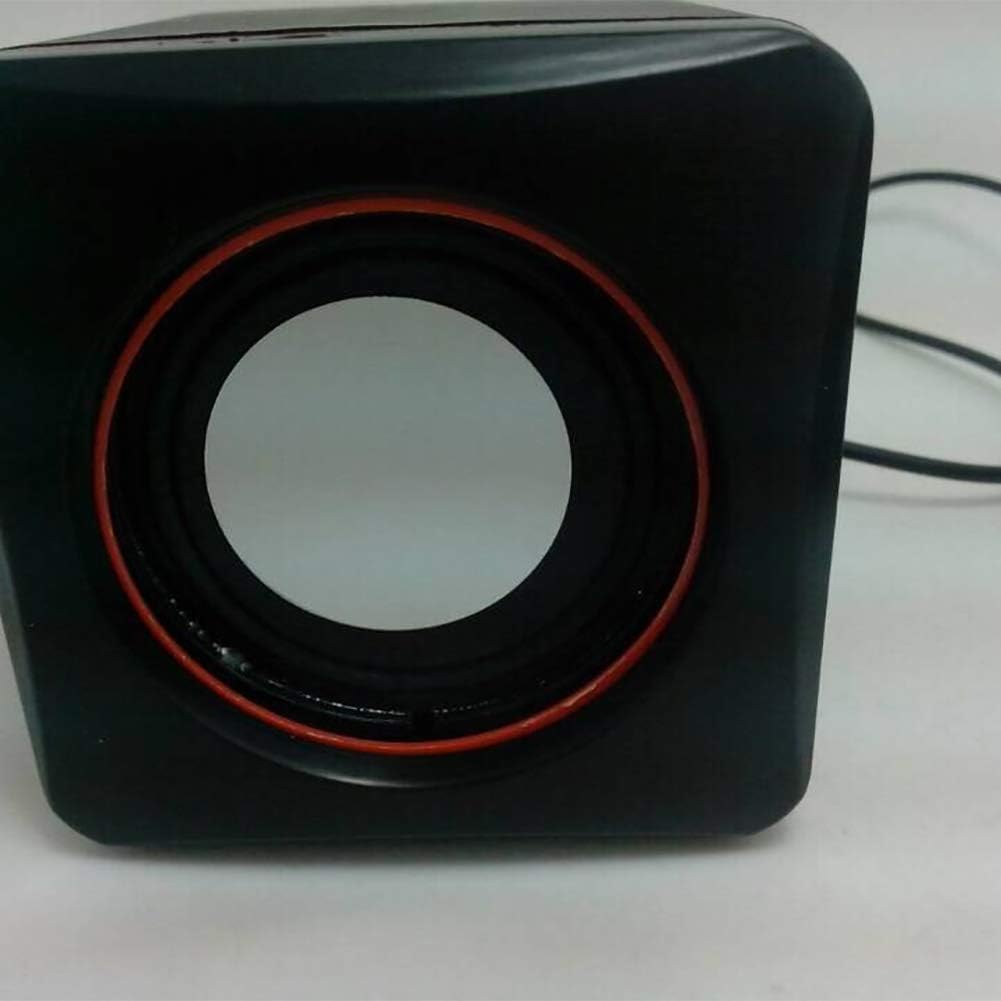AkoMatial 2-Pack USB Wired Mini Speakers for Laptops - Bass Boost
