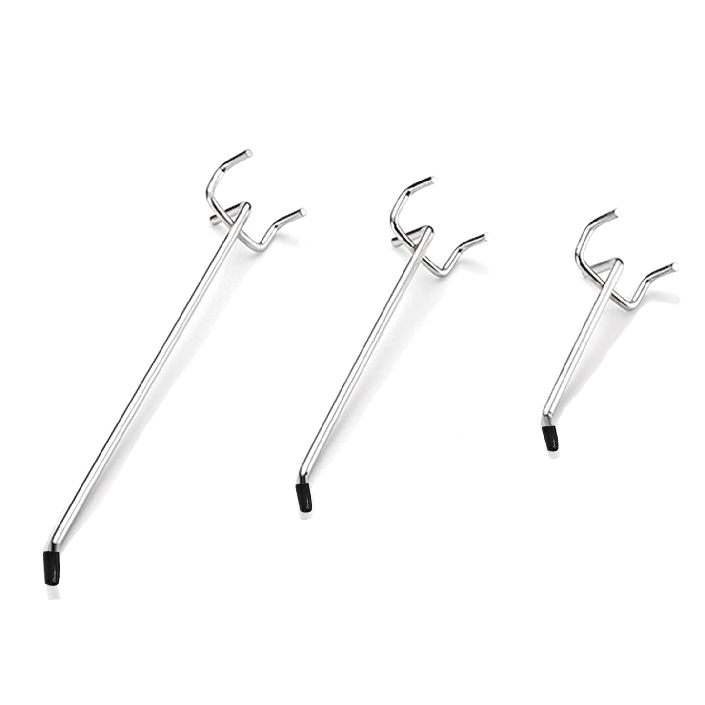Wohegyy pegboard Hooks, Heavy Duty Peg Board Organizer Accessories,Metal Hooks for pegboard,peg Board Hooks for Hanging for 1/4" Pegboard Hanging Tools Garage (90 Pack)