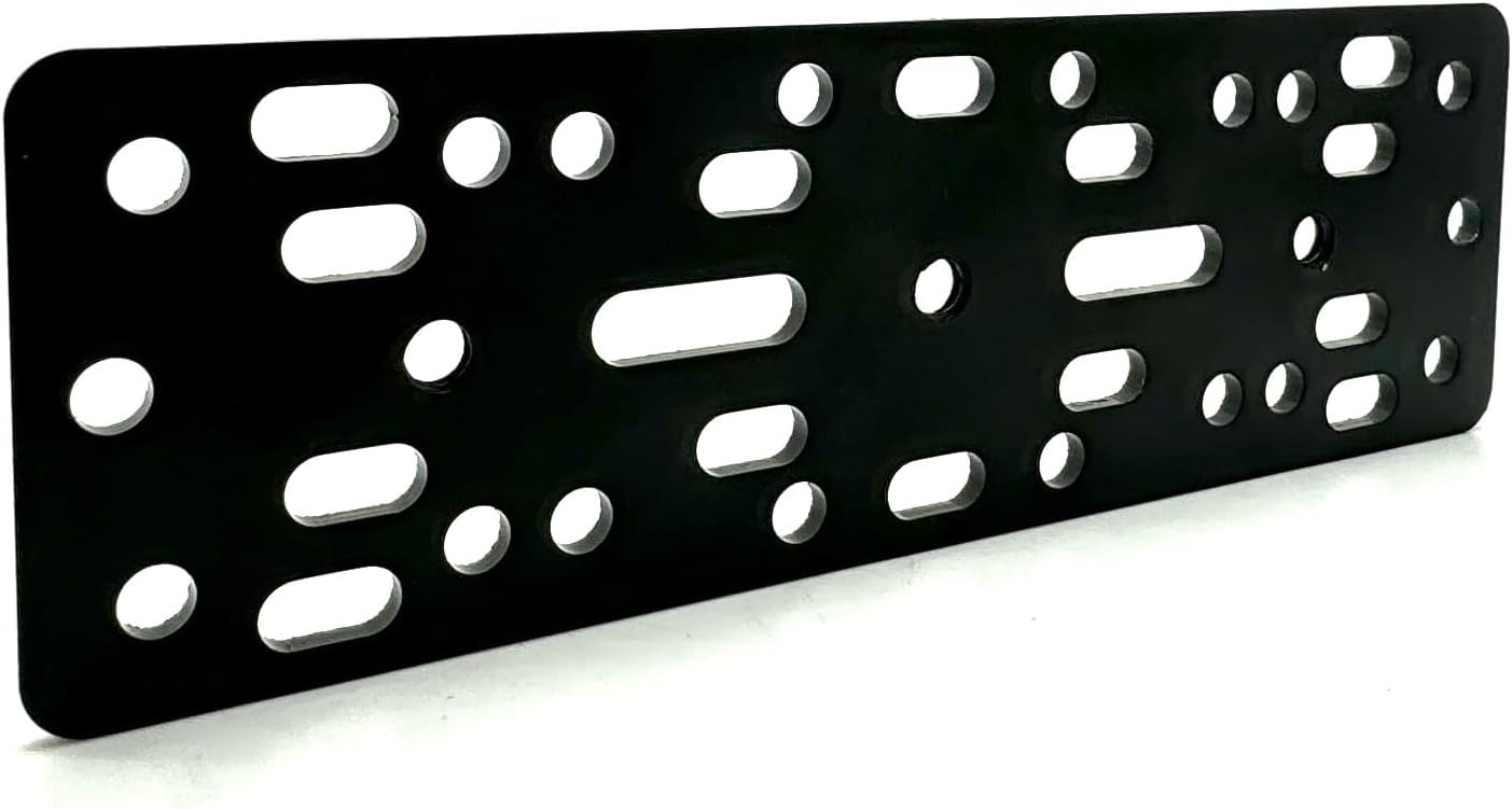ChargerCity 2 4 Universal Metal Alloy Bracket Plate for Ham CB Radio Garmin GPS Fish Finder Vehicle Mounting Plate