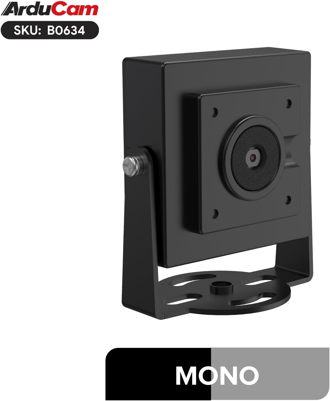Arducam 800 VGA Global Shutter USB Camera Module, FPS@QQVGA High Speed Camera, Monochrome UVC Webcam for Windows, Linux