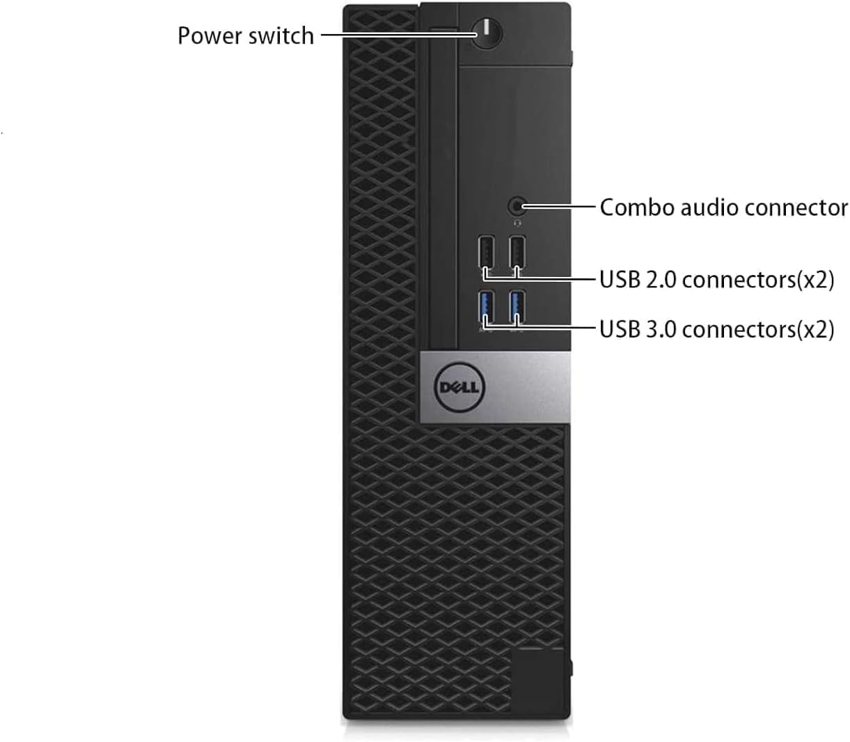 Dell OptiPlex 7040 SFF Desktop Computer PC, Windows 11 Pro, Core i5-6500, 8GB RAM, 256GB SSD, USB WiFi, USB Bluetooth, Mouse and Keyboard (Renewed)
