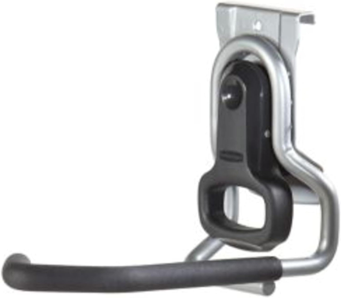 Rubbermaid FastTrack Vertical Bike Hook - Heavy-Duty Wall Mount Storage, Holds Up to 50 Pounds, Black