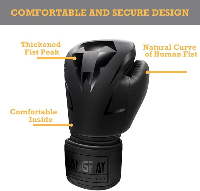Punch Bag Training Gloves, LangRay MMA Grappling Gloves for Sparring Martial Arts Boxing Training for Adults and Kids
