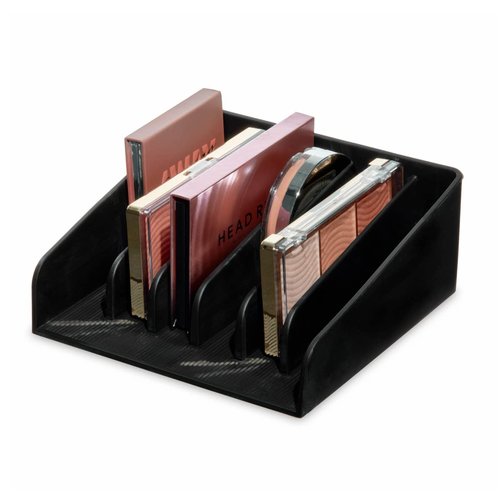 iDesign The Sarah Tanno Collection Silicone Makeup Palette Holder and Cosmetic Organizer, Black