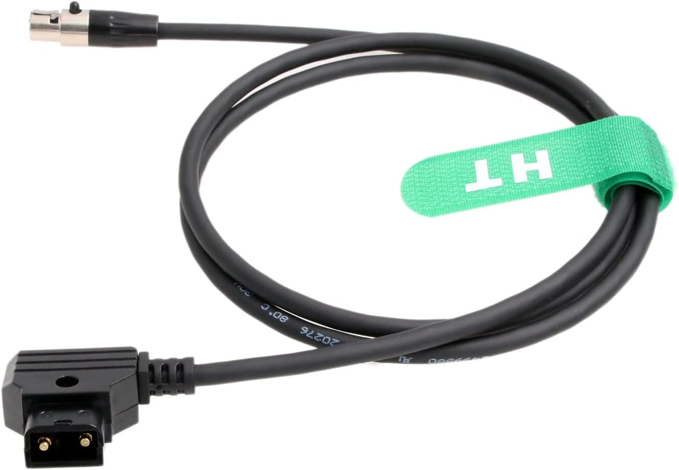 HangTon 4 055 056 058 F-10A F-7H 074 (45cm) D-tap Power Cable Mini XLR Pin for Alphatron EVF Viewfinder TVLogic VFM LVM