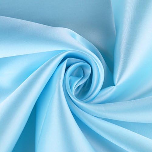 Skiennix Baby Blue Satin Table Runner - 12 x 108 Inches for Weddings, Parties & Events