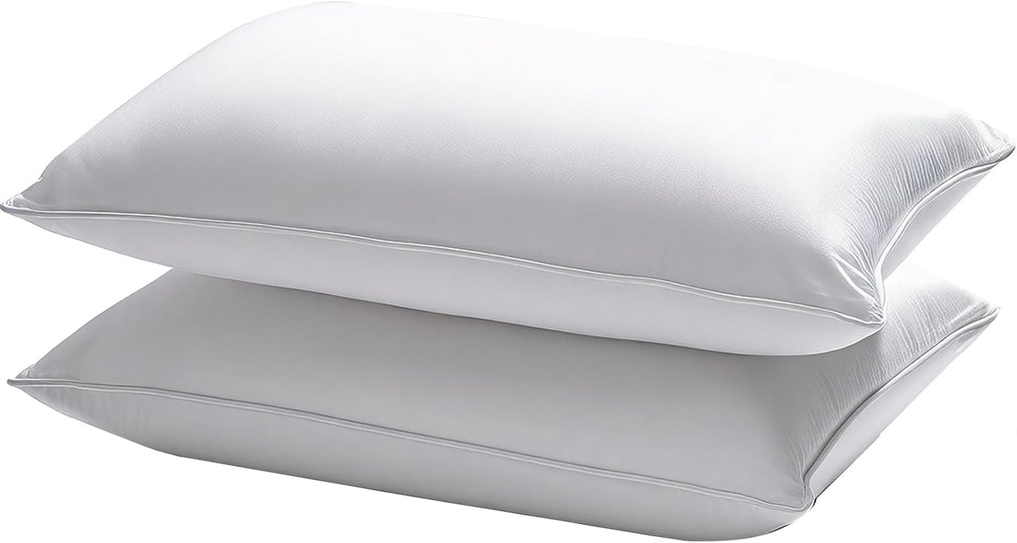 Skiennix Waterproof Pillow Protectors - Queen Size 20x28 Inches | 4-Pack Zippered Dust & Moisture Proof Covers