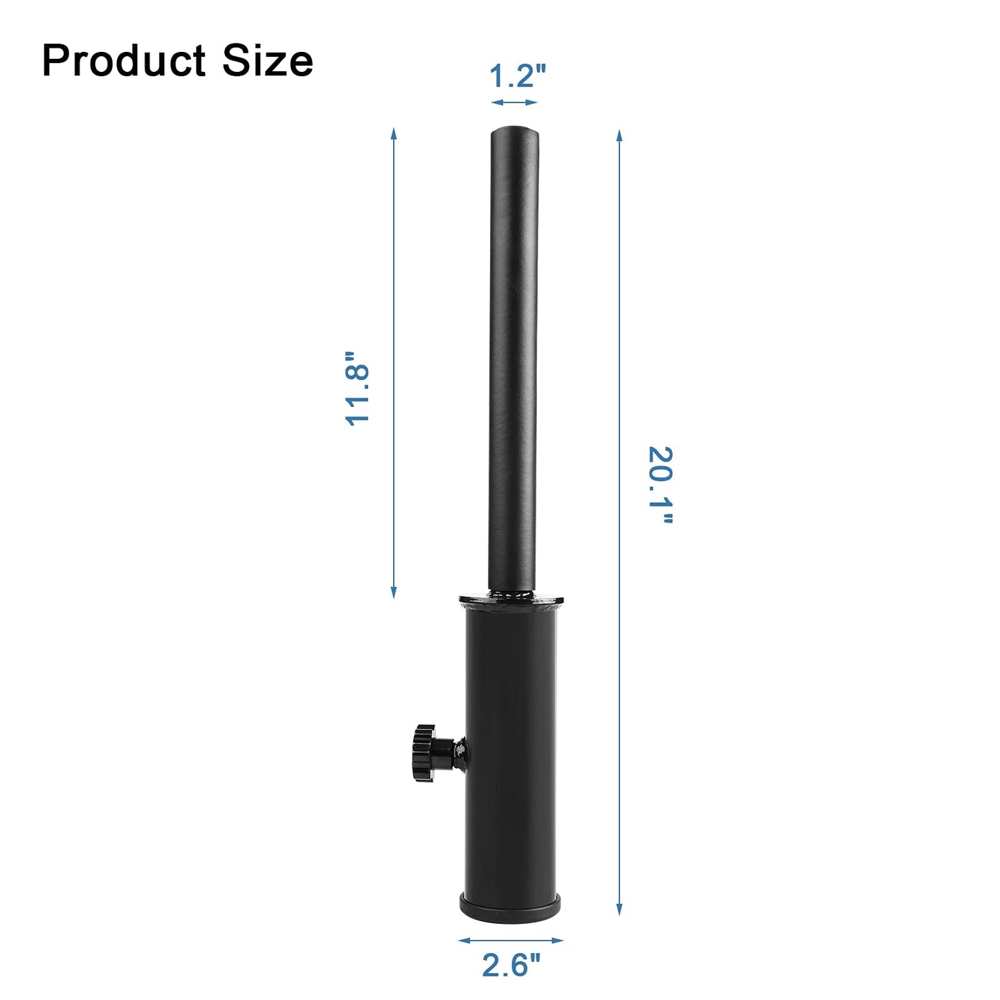 Straight Bar Landmine Handle Attachment for 2-Inch Olympic Barbell, Home Gym Strength Training Equipment, Viking Press Landmine Handle Attachment for Deadlift Squat, Single Arm Row, Press Workout