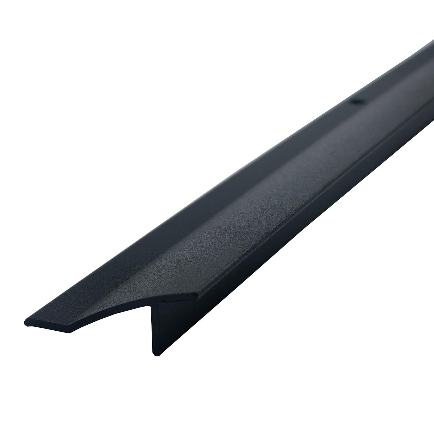 DAILISEN 35.43 in / 90cm L Aluminum Door Drip Cap with Screws, Rain Drip Guard, Door Bottom Sweep Edge Deflector,Overall Height 1-1/2 in, 2 Pcs Black
