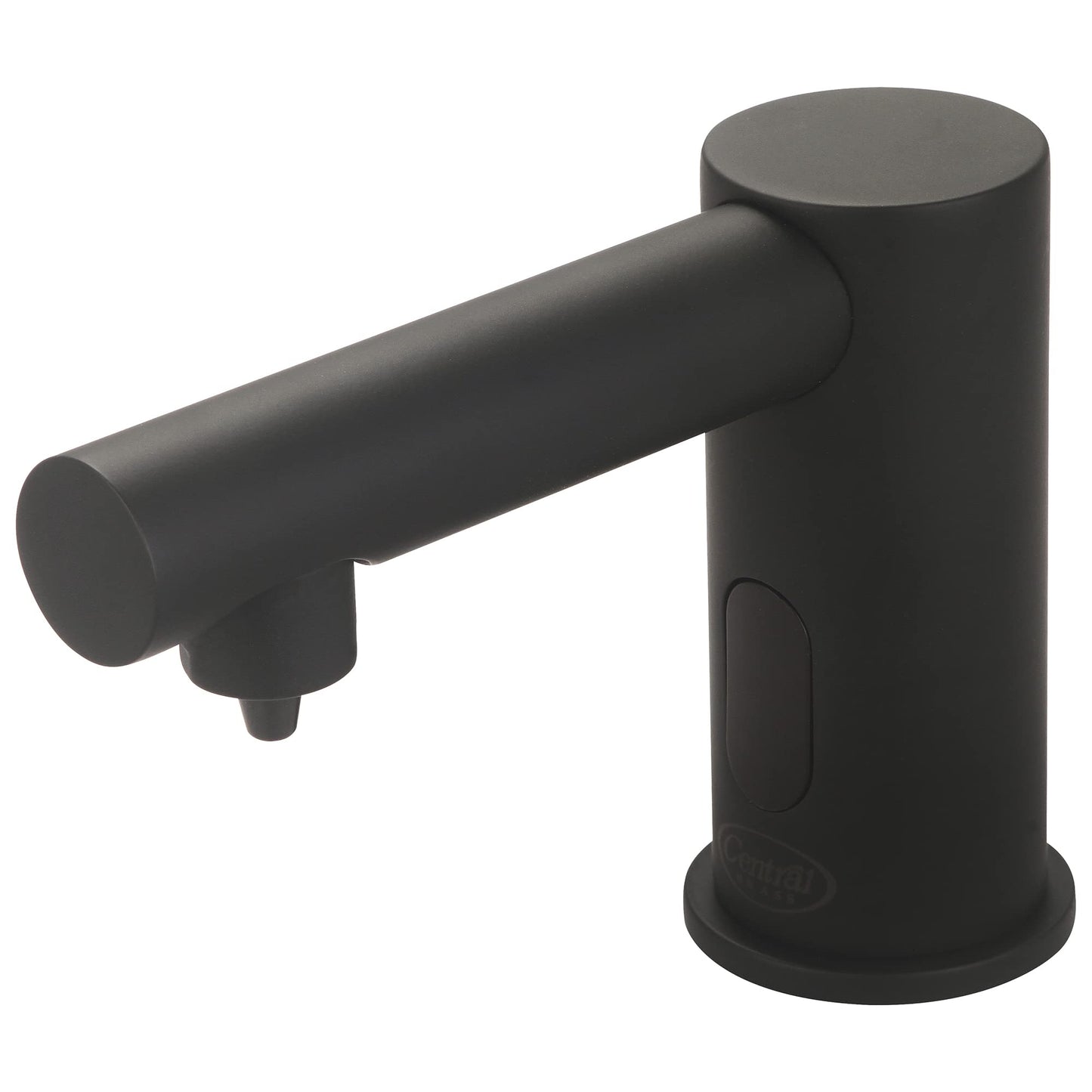 Central Brass 2099-MB Commercial Hands Free Modern Deck Mounted Single Hole Deck Mount Electronic Touchless Sensor Soap Dispenser - Matte Black