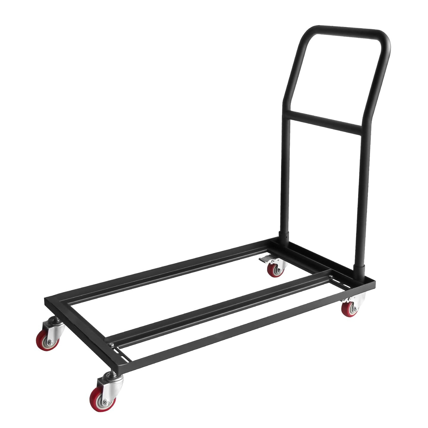 Multi-Function Folding Chair Cart Commercial Grade Steel Frame Storage and Transport Dollies for Plastic Resin and Wood Folding Chairs,37.8 X 21 X 36''