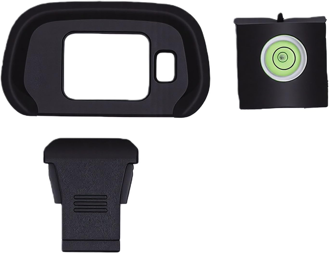 R7 Pomya Bubble Spirit Level & Silicone Eyecup Kit | Soft Viewfinder Cup Hot Shoe Cover for Camera