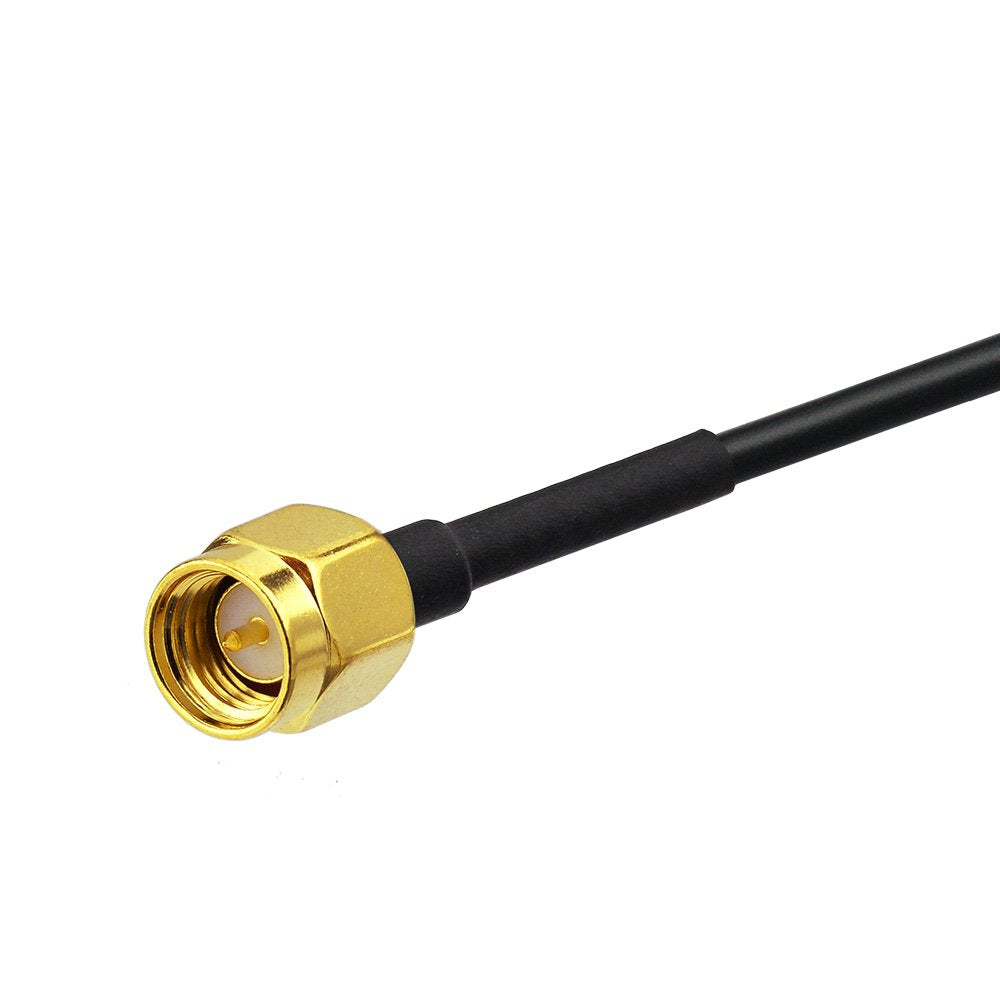 RG174 3m 10 (2-Pack) 4G BINGFU SMA Male to SMA Female Bulkhead Mount Antenna Extension Cable feet Compatible with LTE