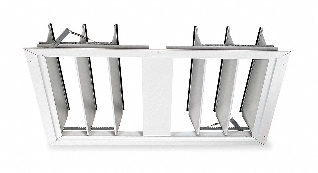 Dayton 30" Whole House Fan Premium Ceiling Truss Shutter/Ceiling Shutter, 33" x 30" Opening Required