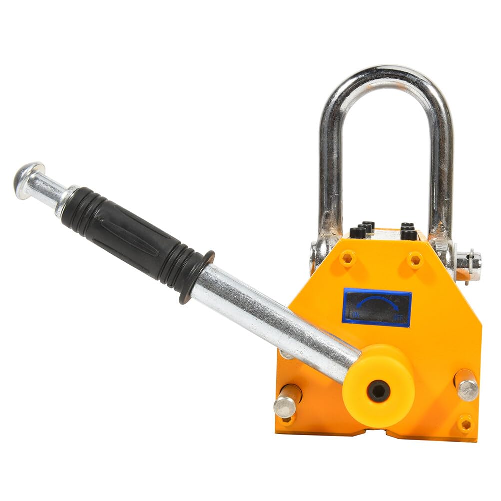 SCITOO - Permanent Magnetic Lifter Heavy Duty Steel Lifting Hoist Crane Tool 1320LB 600KG