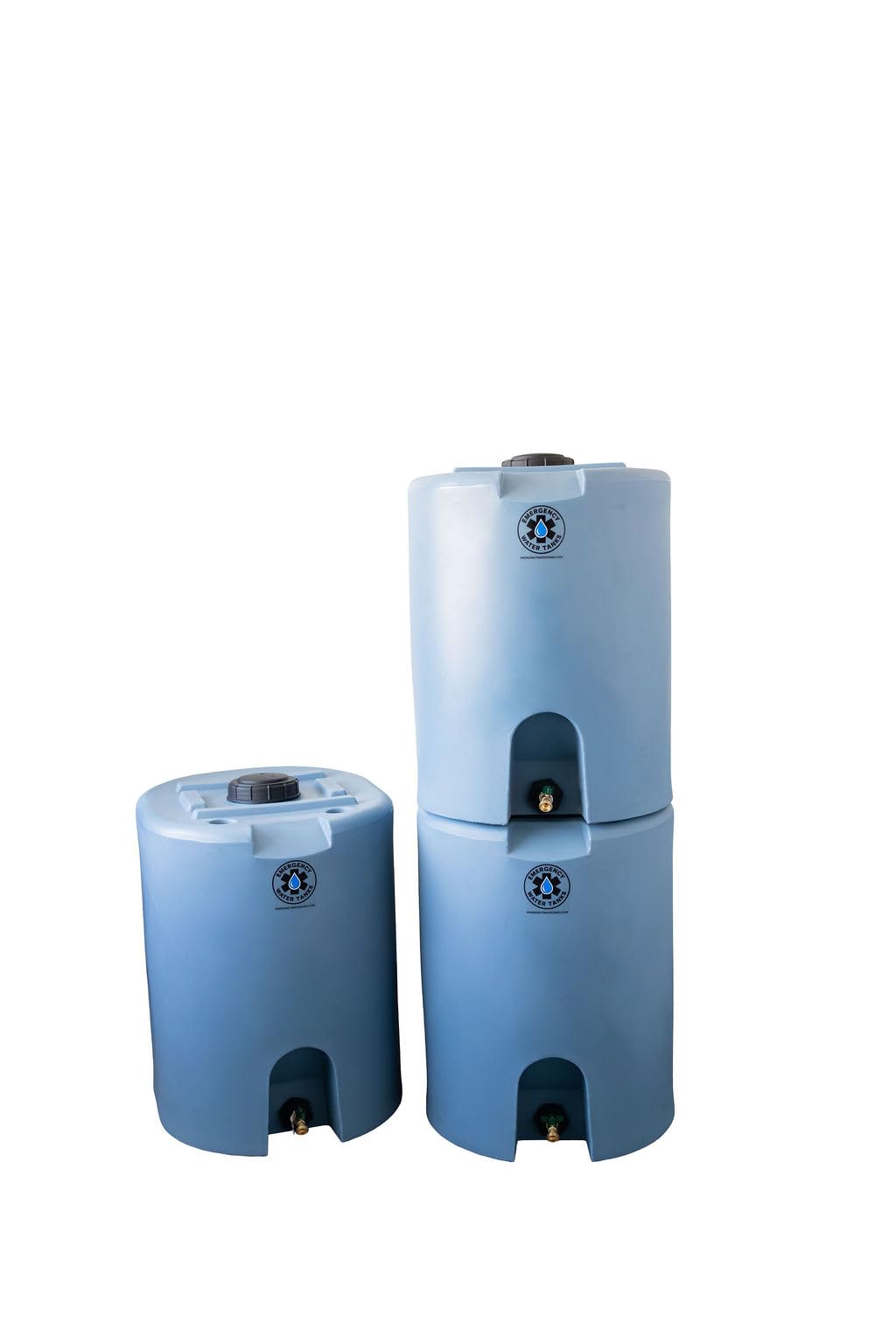 55 Gallon Stackable Emergency Water Storage Tank – Food Grade BPA-Free Water Container for Long-Term Home Preparedness