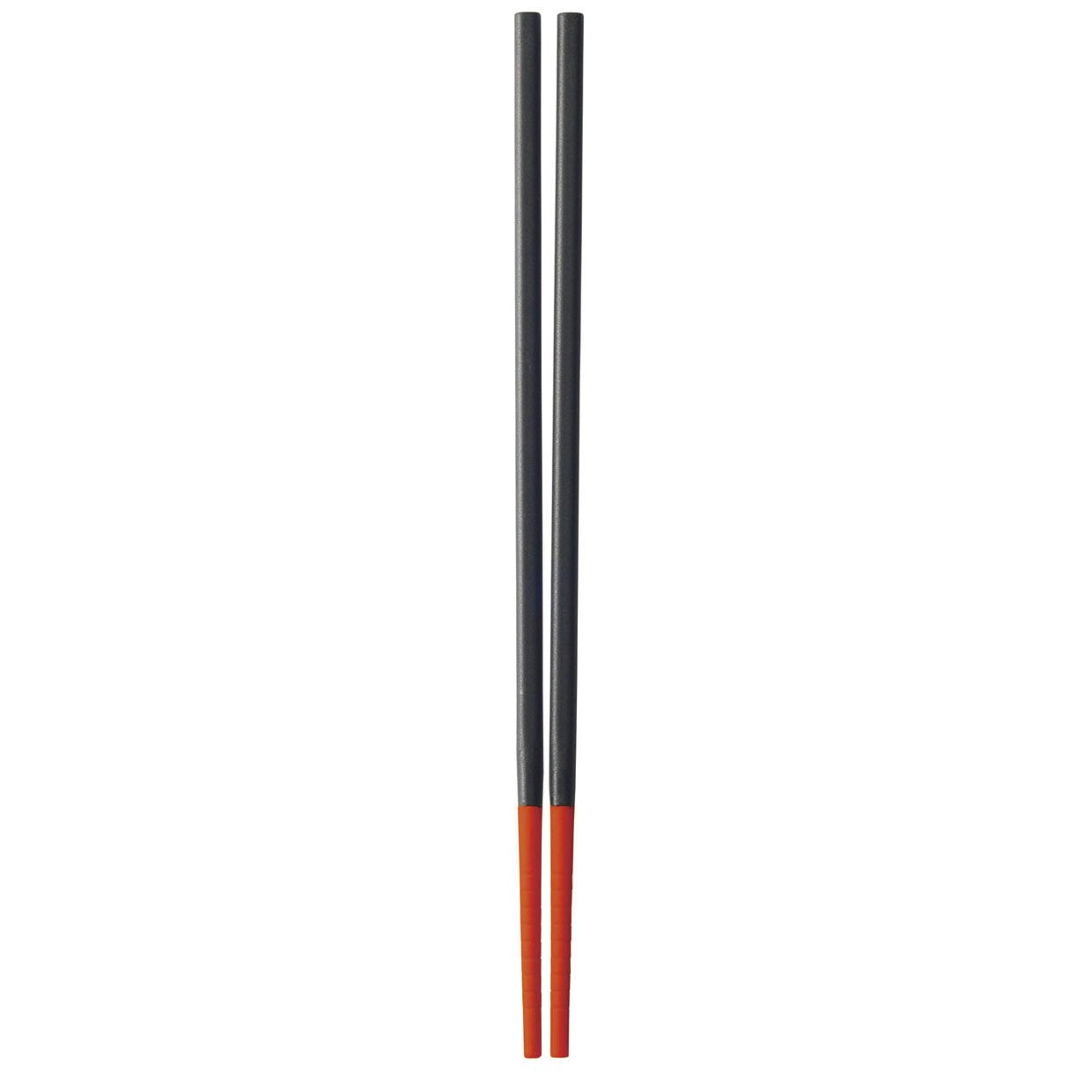 Silicone Tip Chopsticks, Red (Standard 25cm)