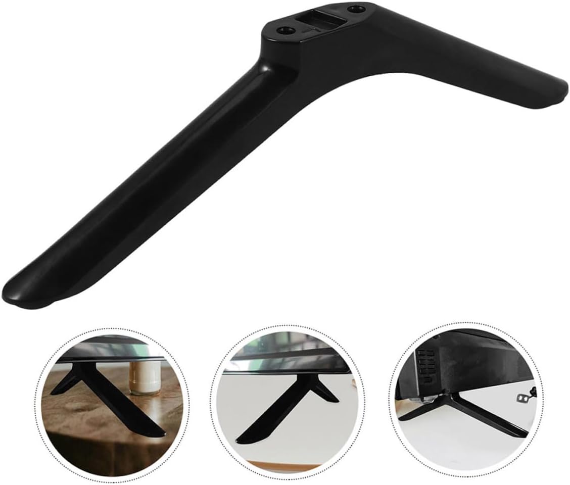 KICHOUSE 2pcs 55 Inch Tv Stand Base with Screws for Tvs Universal Replacement Television Support Base, Sturdy Black