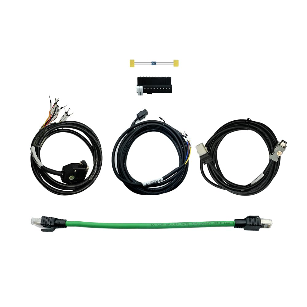 110V Servo Motor Kit with 17-Bit Absolute Encoder & T3DL-V30A Driver | High Torque Plug-N-Play Industrial Automation Solution | Includes RS485 Cable Resistors for CNC Robotics (400W)