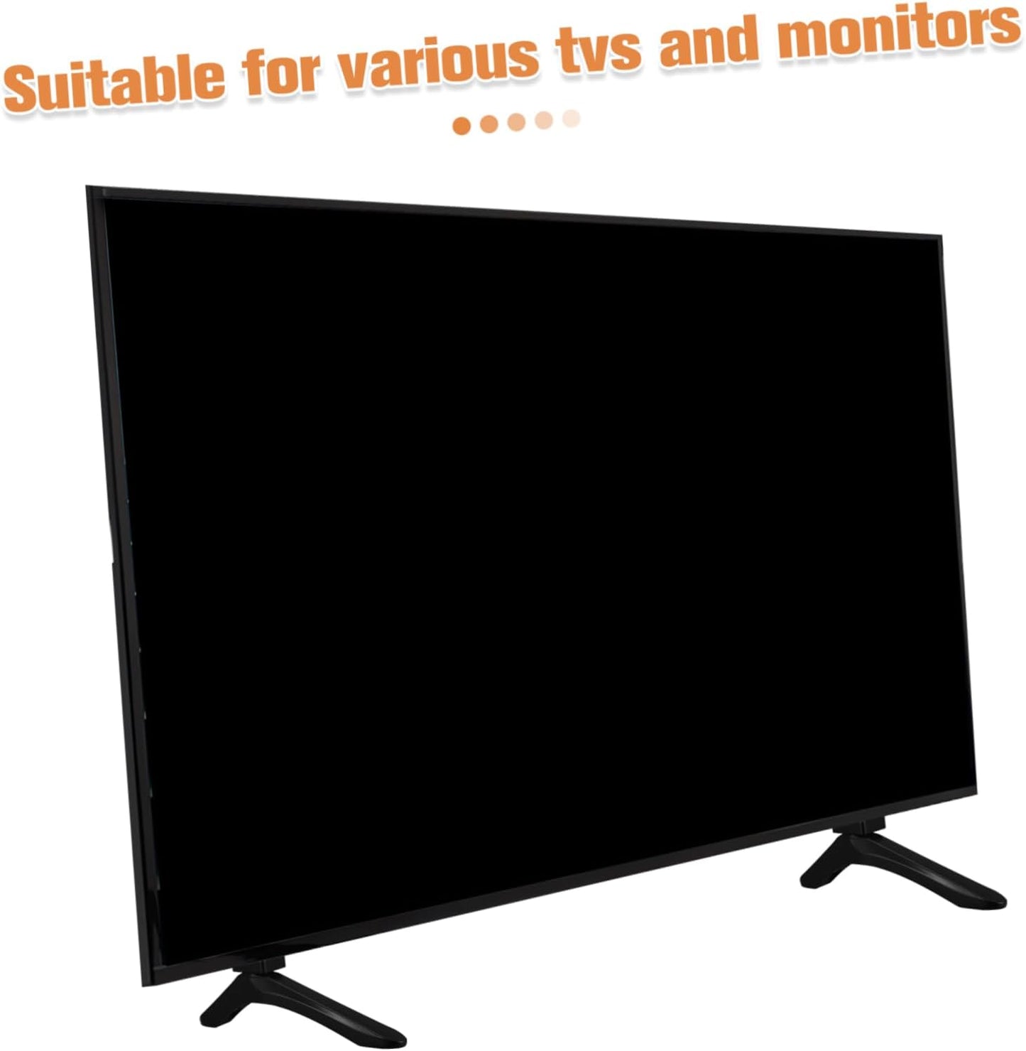Mobestech 1pair Adjustable Tv Stand Base Legs Tabletop Pedestal Bracket for Various Monitor Easy to Install