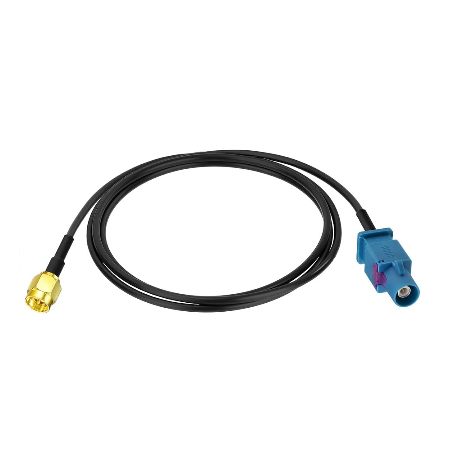 1m 3feet 4G Fakra Z Male to SMA Male Car Antenna Adapter Cable for Vehicle Stereo Android Head Unit GPS Navigation