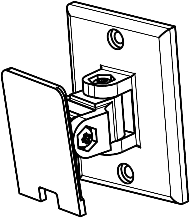 DTLgear Black Wall Mount for SimpliSafe Indoor Camera - Secure Your Space