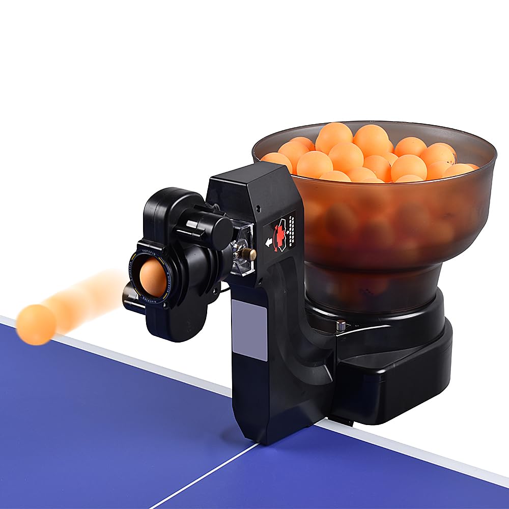 WAYMARK Ping Pong Robot Table Tennis Robot HP-07 Ping Pong Machine Suitable for Table Tennis Table Ping Pong Table, Compatible with PingPongNet for PingPong Balls Training with 50 Balls