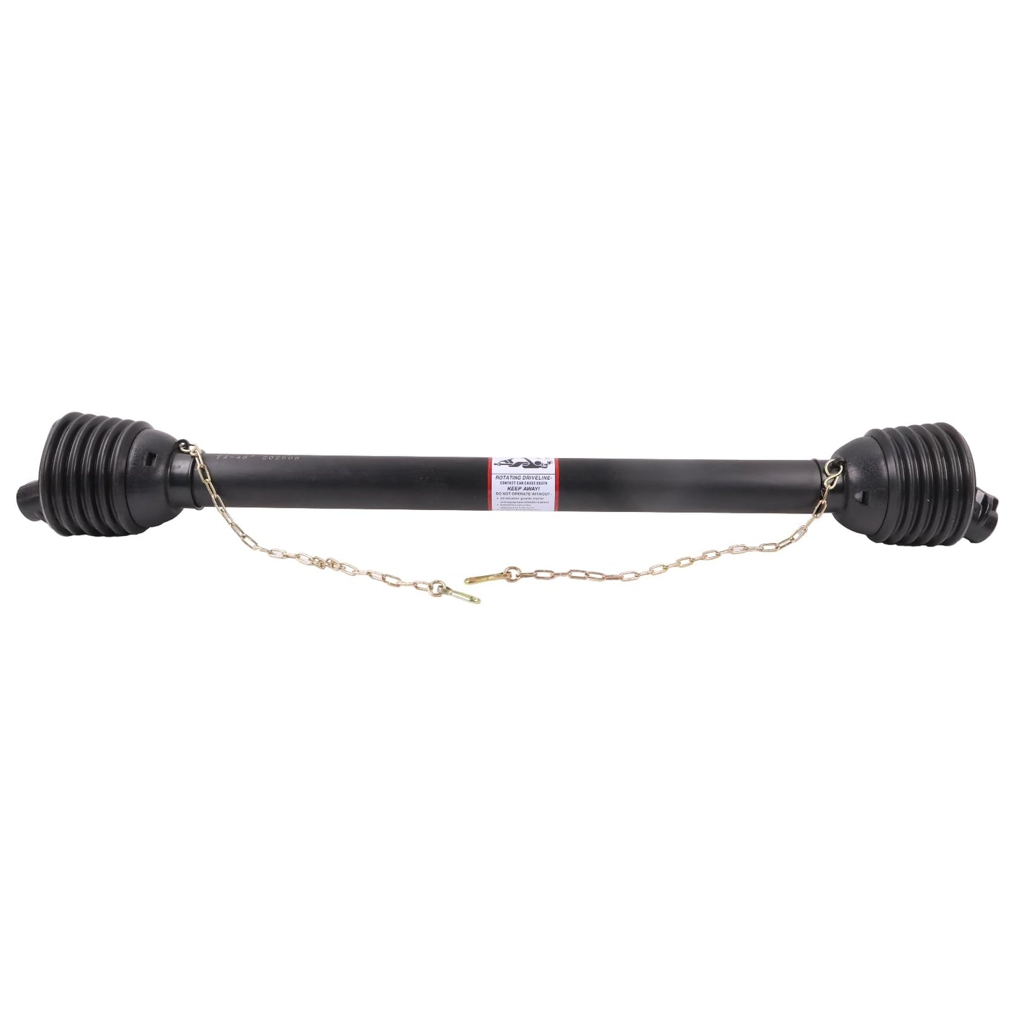KSQOON PTO Drive Line, Post Hole Digger (1-3/8" x 6 Spline Quick Disconnect Tractor End) 48" -68", 4 Series