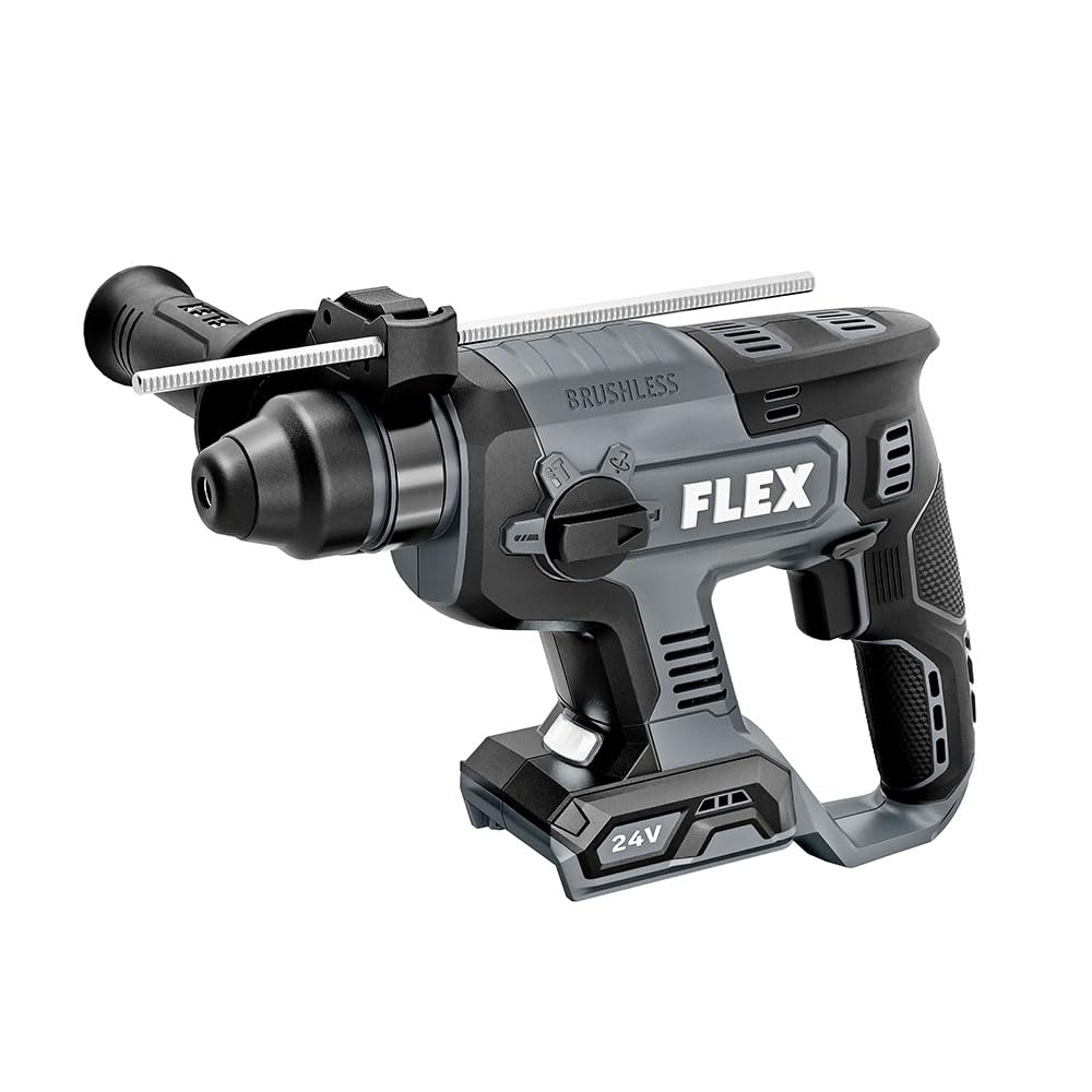 FLEX 24V Brushless Cordless 7/8-Inch SDS Plus 1.3 Ft-Lbs Torque Rotary Hammer Tool Only, Battery and Charger Not Included - FX1531-Z