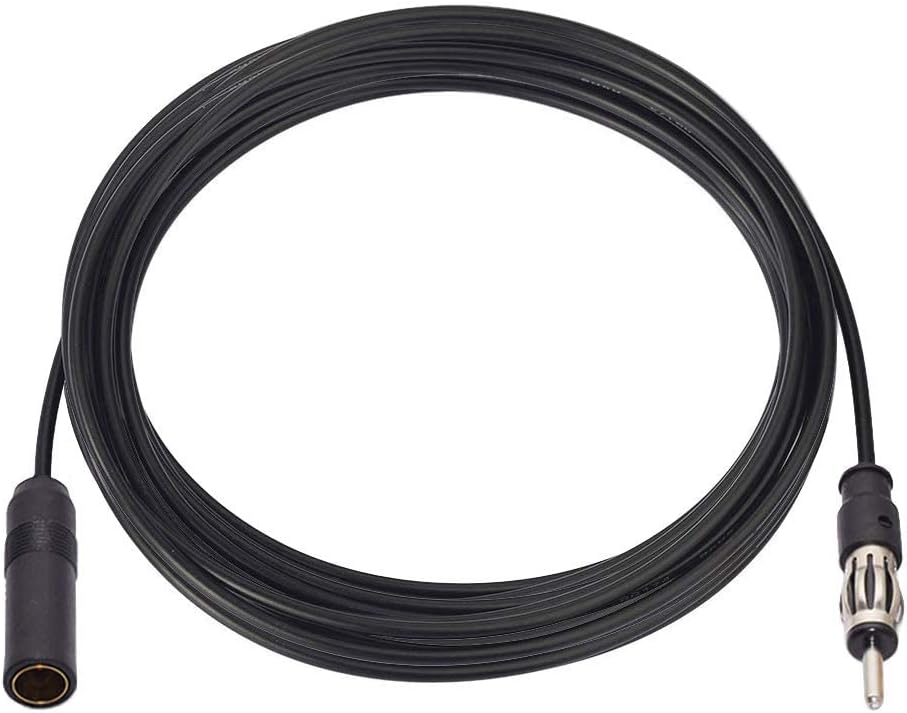 20 BINGFU Car FM AM Radio Antenna Extension Cable feet Cord DIN Plug Connector Coaxial Cable for Vehicle Truck Car