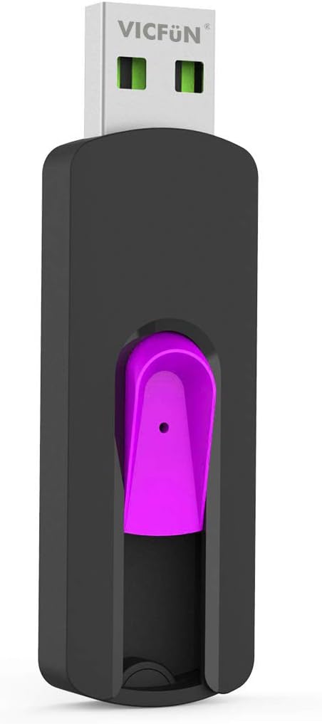 VICFUN 10 Pack 128MB 2.0 128MB, Pack USB Flash Drives USB Flash Drive Slide Retractable USB Memory Stick Multi-Color